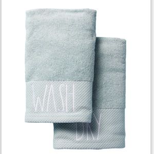 Rae Dunn WASH DRY hand towels